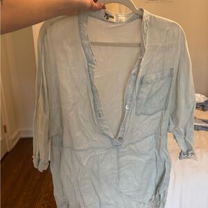 Light Blue Women Top